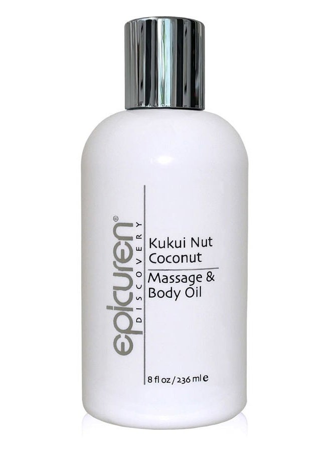 Epicuren Discovery Kukui Nut Coconut Massage & Body Oil, 240ml - Image 1