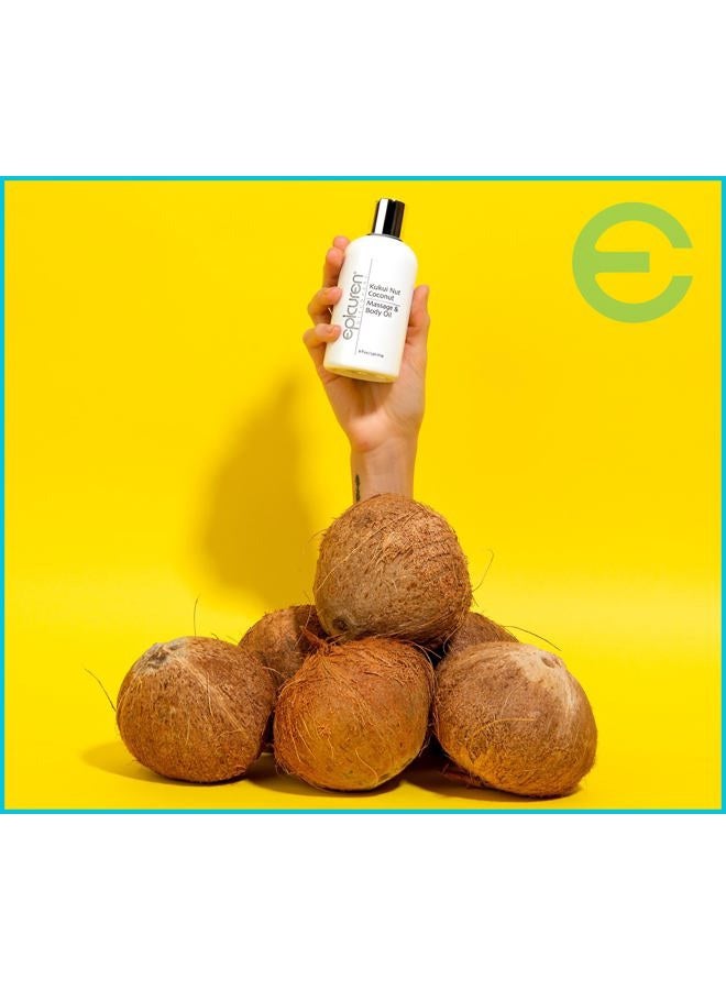 Epicuren Discovery Kukui Nut Coconut Massage & Body Oil, 240ml - Image 5