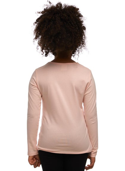 Lovetti Light Powder Basic Seasonal Lycra Long Sleeve Girls T-Shirt  - Image 4