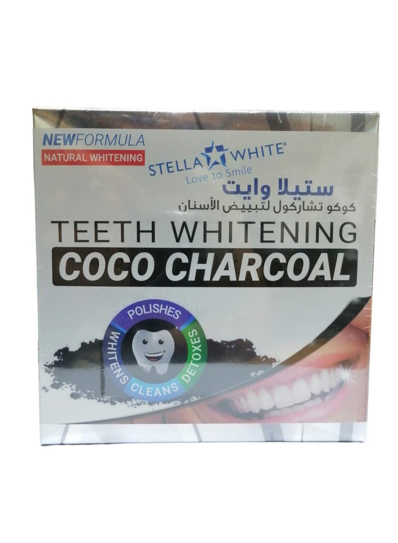 ستيلا وايت تبييض الأسنان بفحم جوز الهند 40 جرام - Image 1