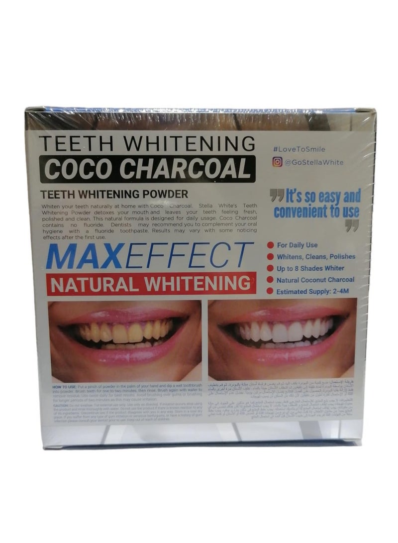 ستيلا وايت تبييض الأسنان بفحم جوز الهند 40 جرام - Image 2