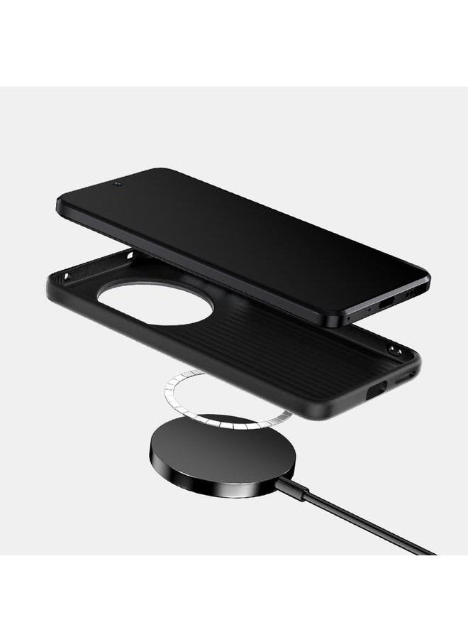 Zaboon - Case For Huawei Mate 60 ABEEL Ruyi Pattern 6D Micro Relief MagSafe Leather Phone Case - Image 1