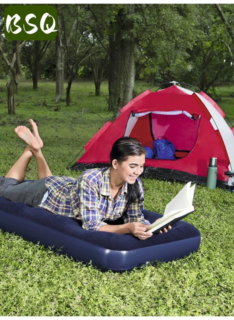 بي إس كيو مرتبة نوم طارئة | مرتبة هوائية محمولة للاستخدام الخارجي | مرتبة نوم سميكة مخملية للتخييم | مرتبة هوائية قابلة للطي | مريحة للغاية | 191 سم × 99 سم ​​× 22 سم | مناسبة للاستخدام الخارجي والمنزلي، مثالية للتخييم والمشي لمسافات طويلة. - Image 3