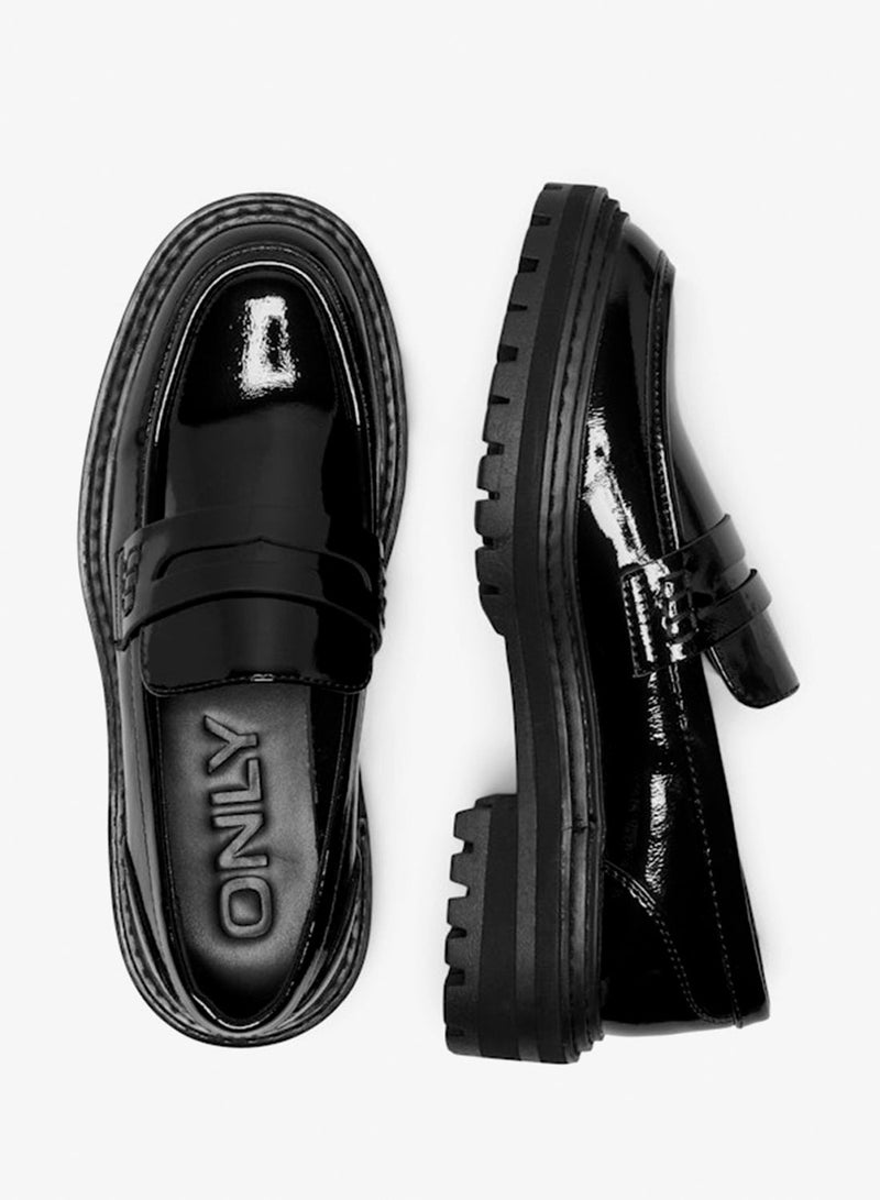 اونلي حذاء لوفر كلاسيكي سميك من جلد البولي يوريثين - Image 4