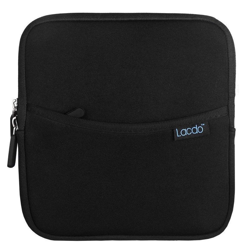 Lacdo Shockproof External CD DVD Hard Drive Sleeve Storage Pouch Bag for Burner Player Writer Blu-Ray BlueFire/Asus/LG/Dell/Asus/Pioneer/HP/VersionTech Neoprene Portable Protective Carrying Case,Black - Image 1