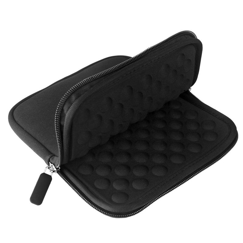 Lacdo Shockproof External CD DVD Hard Drive Sleeve Storage Pouch Bag for Burner Player Writer Blu-Ray BlueFire/Asus/LG/Dell/Asus/Pioneer/HP/VersionTech Neoprene Portable Protective Carrying Case,Black - Image 2