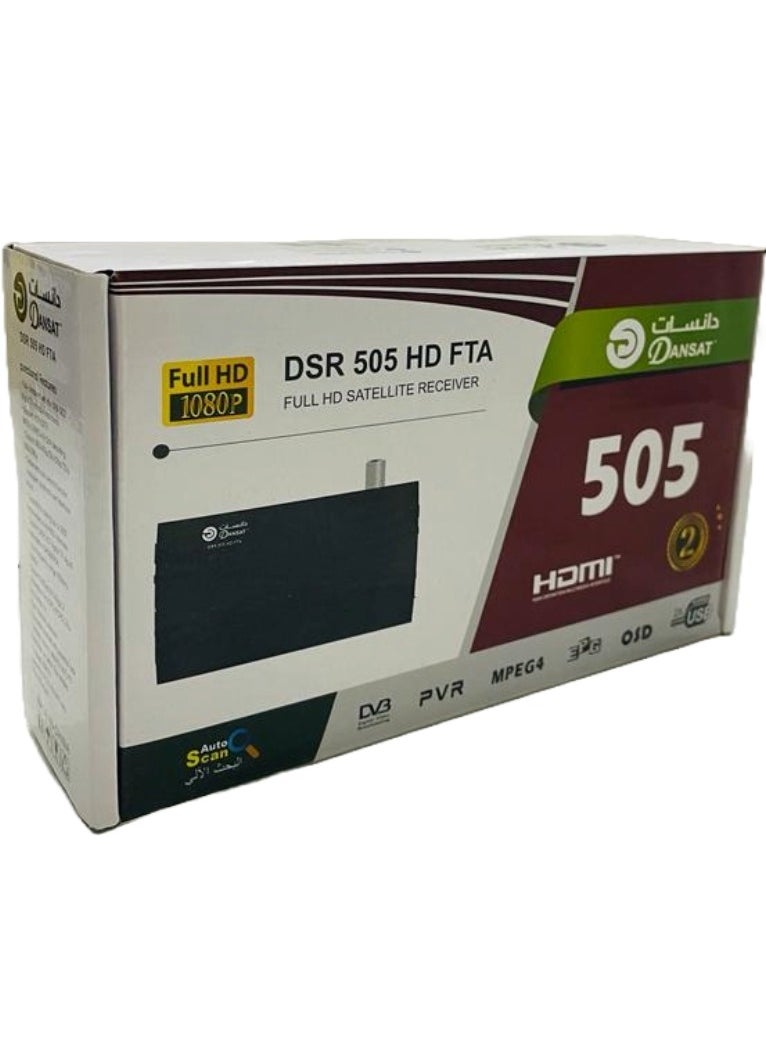 Free To Air Dansat FTA HD Satellite Receiver With DVB, PVR, MPEG4,Auto Scan, 5000 Channels, 2xUSB, HDMI 4K Receiver For TV