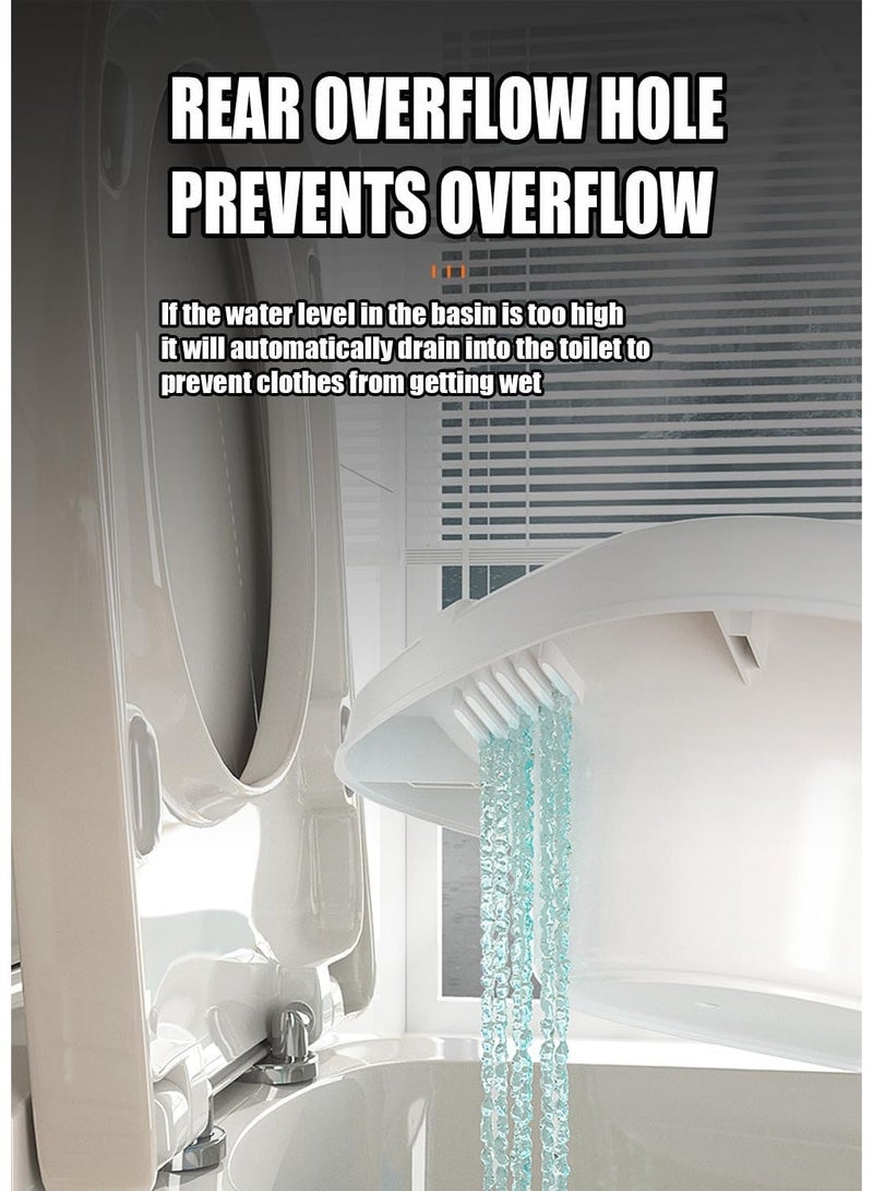 YOUWE7 Sitz Bath, Unisex Sitz Bath for Toilet, Electric Sitz Bath for Hemorrhoids, Sitz Bath Soak Tub, Sitz Bath Postpartum Care, Home Use Portable for Easy Storage, Collapsible Storage, Wide Seat - Image 2