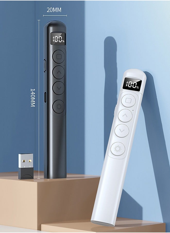 Beyond Wireless Presentation Pointers, Wireless Presentation Remote, USB 2.4GHz Clicker Presentation Remote Control Pointer Slide Advancer (Black)  - Image 2