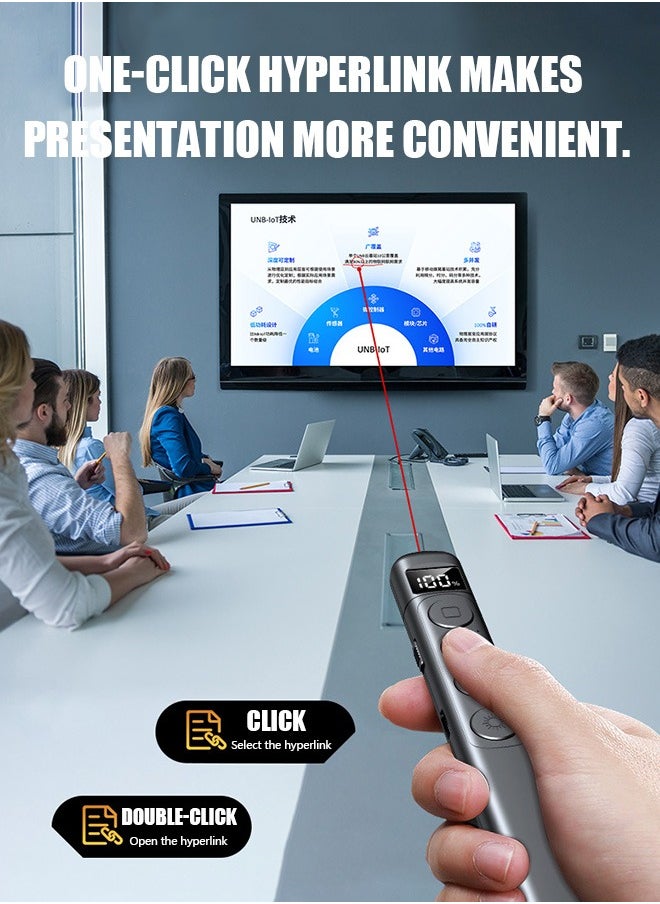 Beyond Wireless Presentation Pointers, Wireless Presentation Remote, USB 2.4GHz Clicker Presentation Remote Control Pointer Slide Advancer (Black)  - Image 5