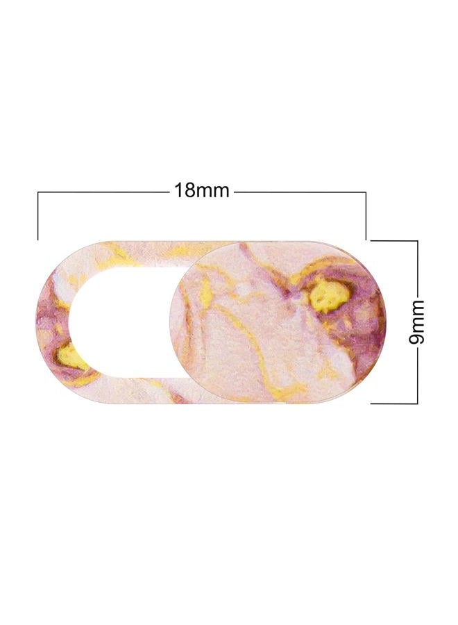 TENOC Webcam Cover, Camera Privacy Cover Slide for Laptop/Cell Phone/iPad/PC/Tablet, Protect Your Privacy and Security, 5 Pcs, Marble - Image 2