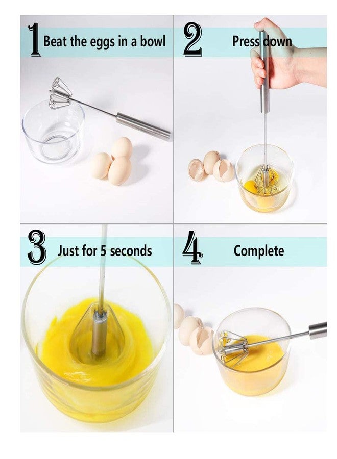RUSTIC LINEN Stainless Steel Manual Mixi, Hand Blender - Image 4
