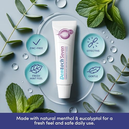 DENTTACH Denture Adhesive, Thermoplastic Denture Adhesive, Cushion and Reliner, Comfortable, Secure Denture Grip for Up to 7 Days, Non Glue, Zinc Free, Long Holding Denture Reliner (Pack of 5) - Image 3