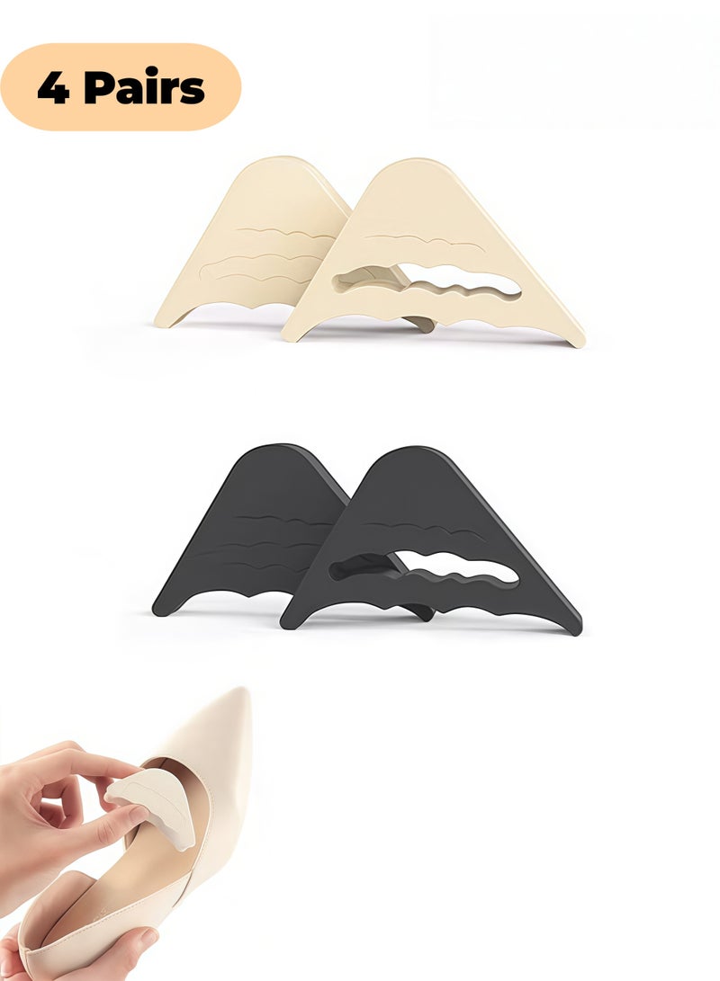 4 أزواج من حشوات أصابع القدم الإسفنجية الناعمة القابلة للتعديل، سدادة أصابع القدم القابلة لإعادة الاستخدام، للرجال والنساء للأحذية الكبيرة جدًا - Image 1