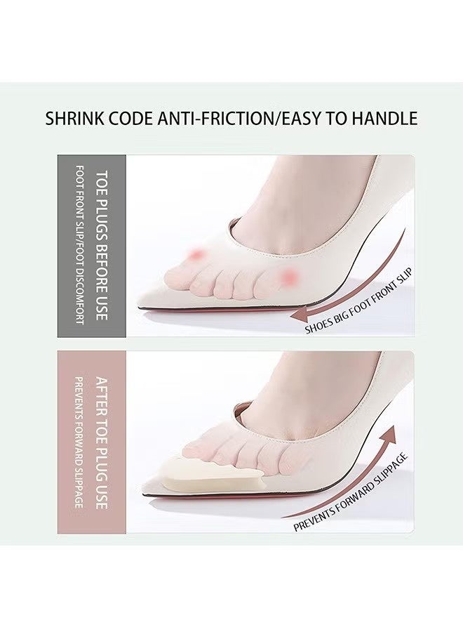 4 أزواج من حشوات أصابع القدم الإسفنجية الناعمة القابلة للتعديل، سدادة أصابع القدم القابلة لإعادة الاستخدام، للرجال والنساء للأحذية الكبيرة جدًا - Image 4