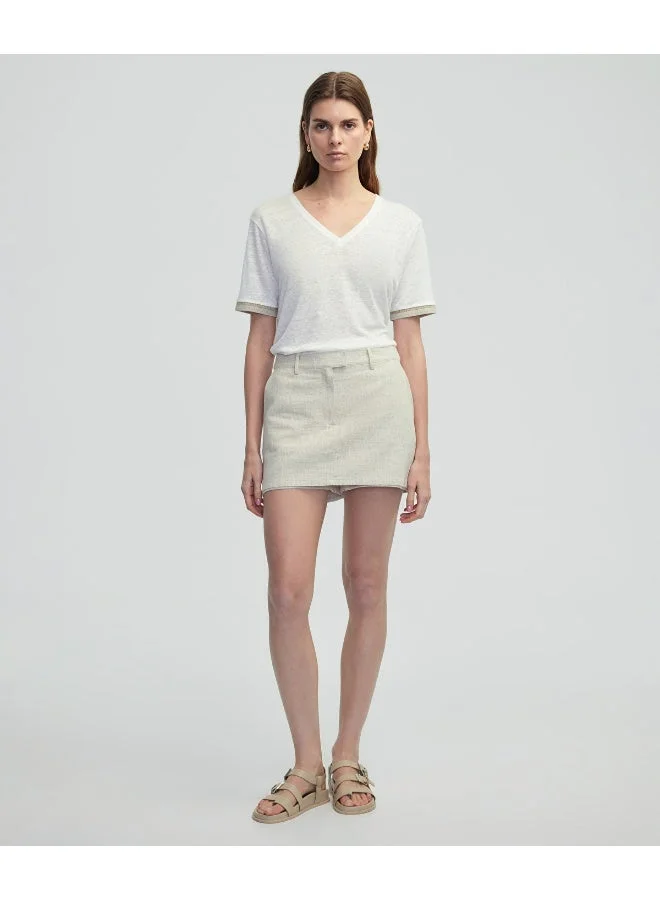 Ipekyol V Neck Linen T-Shirt