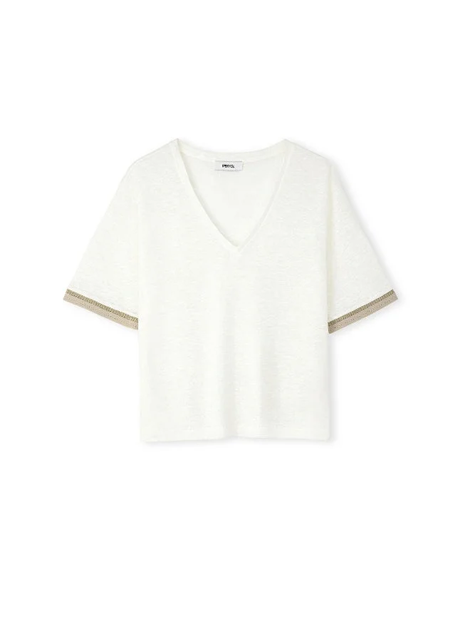 Ipekyol V Neck Linen T-Shirt