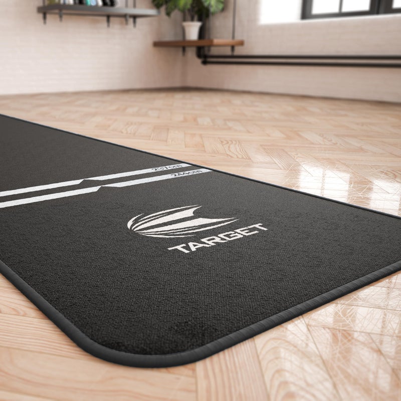 TARGET Darts Dart Mat - World Champions, Black & White | Dart Oche Mat with Soft Tip and Steel Tip Throw Line Distances | Non Slip Carpet Mats for Floor and Dart Tips Protection | Darts Accessories - Image 5