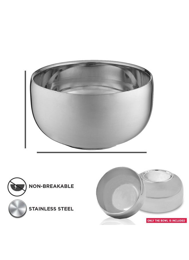 Perfecto - Stainless Steel Shaving Soap Bowl, Stainless Steel Shaving Mug, Shaving Cup, Mug for Shave Cream & Soap - Unbreakable Shaving Cup, Barbers Accessories For Your Wet Shaving Kit - Image 1