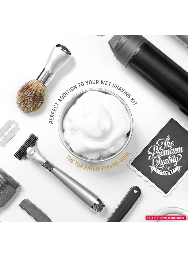 Perfecto - Stainless Steel Shaving Soap Bowl, Stainless Steel Shaving Mug, Shaving Cup, Mug for Shave Cream & Soap - Unbreakable Shaving Cup, Barbers Accessories For Your Wet Shaving Kit - Image 1