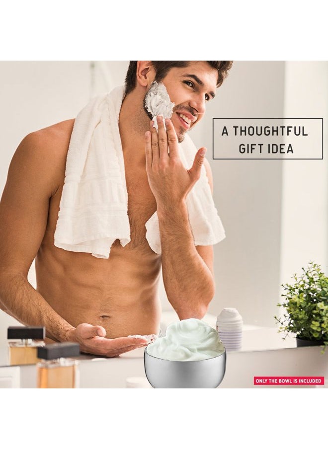 Perfecto - Stainless Steel Shaving Soap Bowl, Stainless Steel Shaving Mug, Shaving Cup, Mug for Shave Cream & Soap - Unbreakable Shaving Cup, Barbers Accessories For Your Wet Shaving Kit - Image 1