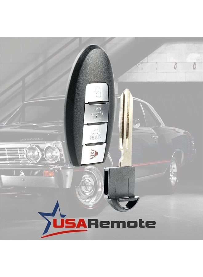USARemote Smart Key Fob Keyless Entry Remote fits 2013-2015 Nissan Altima / 2014-2016 Infiniti QX60 / 2013 Infiniti JX35 (KR5S180144014) - Image 2