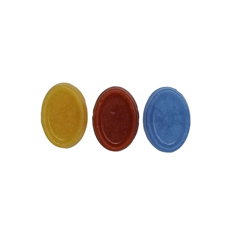 Purenso Select - 15 Cavities Raised Bottom Oval Shape Silicone Mould/Mold (PUR1015-37) Soap Cake Making Mould, Multicolor - Image 4