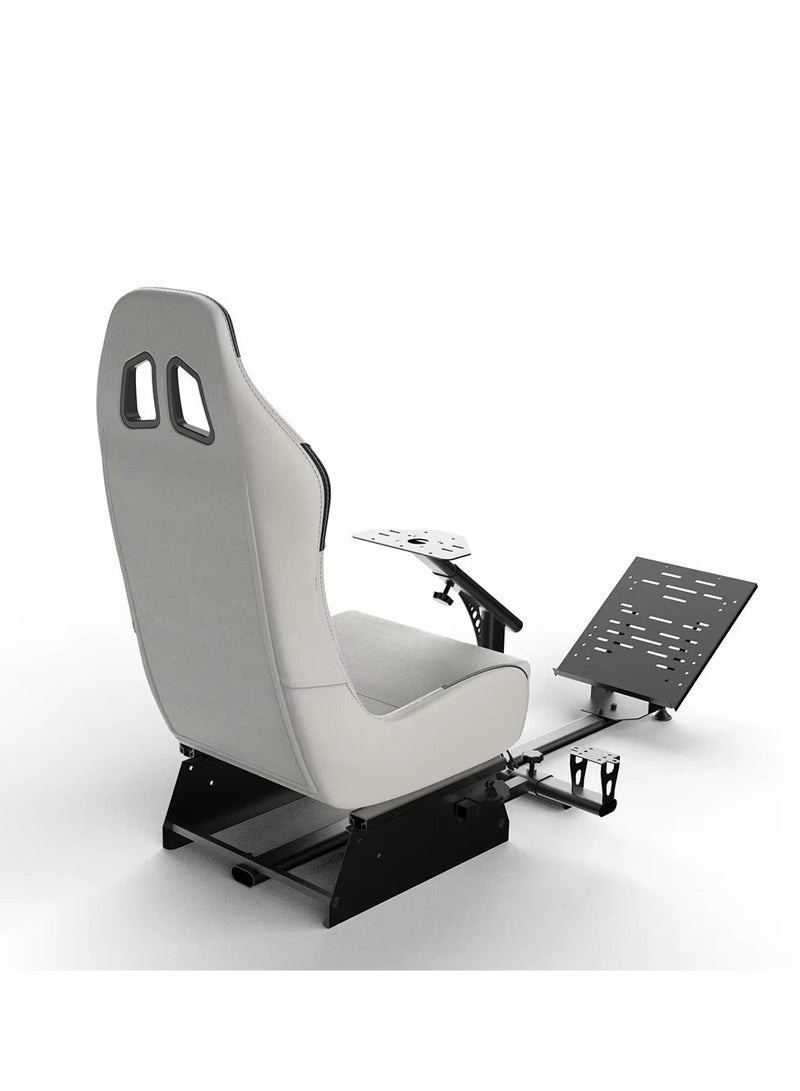 فلاشهوك حامل عجلات سباق مع مقعد، كرسي ألعاب سباق، قمرة قيادة لجميع منصات Logitech G923 | G29 | G920 | Thrustmaster | عجلات Fanatec | Xbox One، PS4، وأجهزة الكمبيوتر الشخصية - Image 4