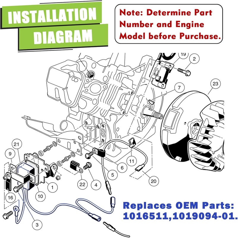Panglong RPM Limiter for Club Car DS Precedent Gas Golf Cart FE290 FE350, Replace 1016511 101909401,1992 Up - Image 5