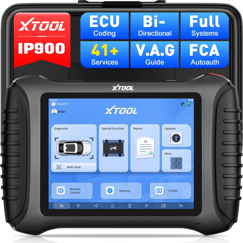 XTOOL XTOOL IP900 Bidirectional Scan Tool 2025 Upgraded Ver of D7 Scanner OBD2 Scanner Diagnostic Tool ECU Coding 41 Resets FCA CAN FDDoIP Pre Post Scan All System Scanner for Car 3Year Update