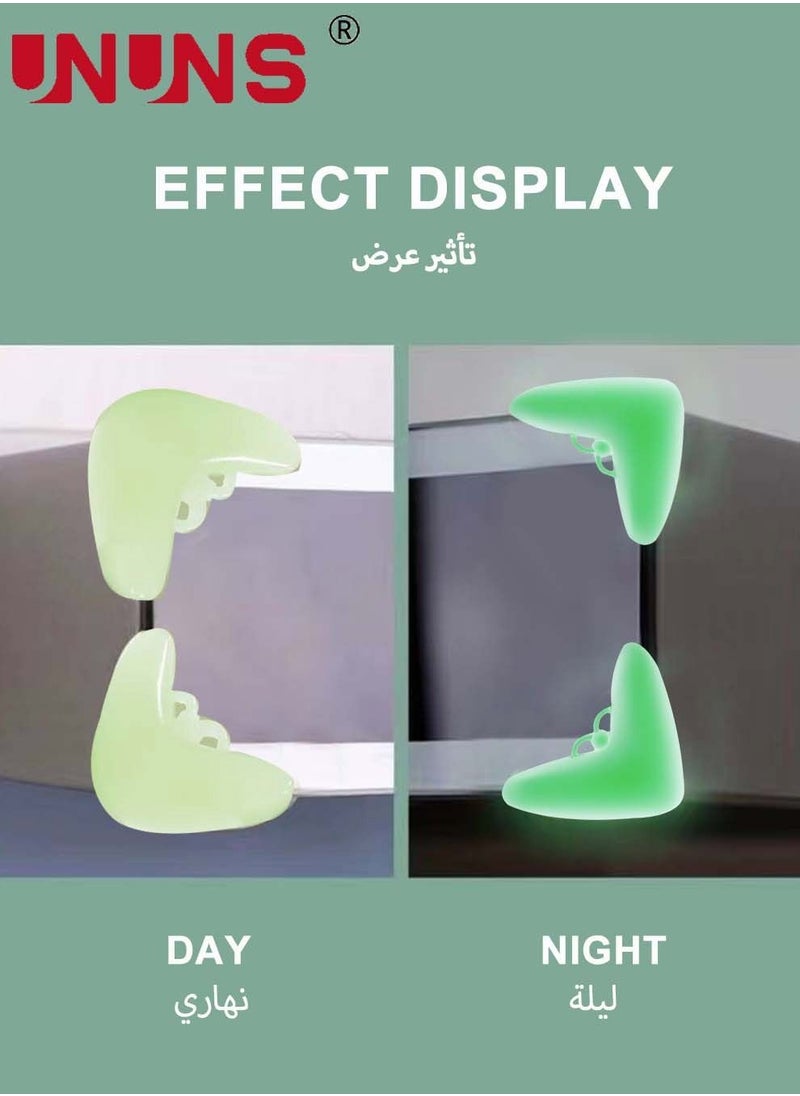 UNUNS - 10 Pieces Luminous Corner Protectors,Soft Baby Proofing Corner Guards,Safety Proofing Edge Bumper,Sharp Corner Cushions For Child For Furniture Table - Image 1