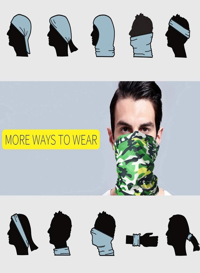 TENDSY Unisex UV Protection Neck Gaiter, Multifunctional Headband & Bandana for Men & Women | Outdoor Face Mask Scarf for Sports, Riding, Running (Multicolor, Pack of 6) - Image 3