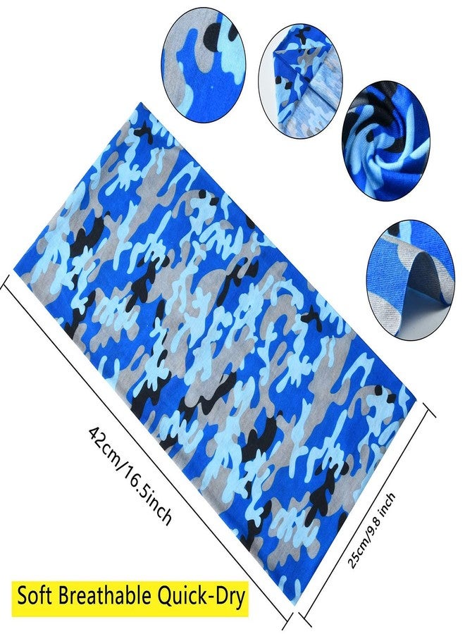 TENDSY Unisex UV Protection Neck Gaiter, Multifunctional Headband & Bandana for Men & Women | Outdoor Face Mask Scarf for Sports, Riding, Running (Multicolor, Pack of 6) - Image 2