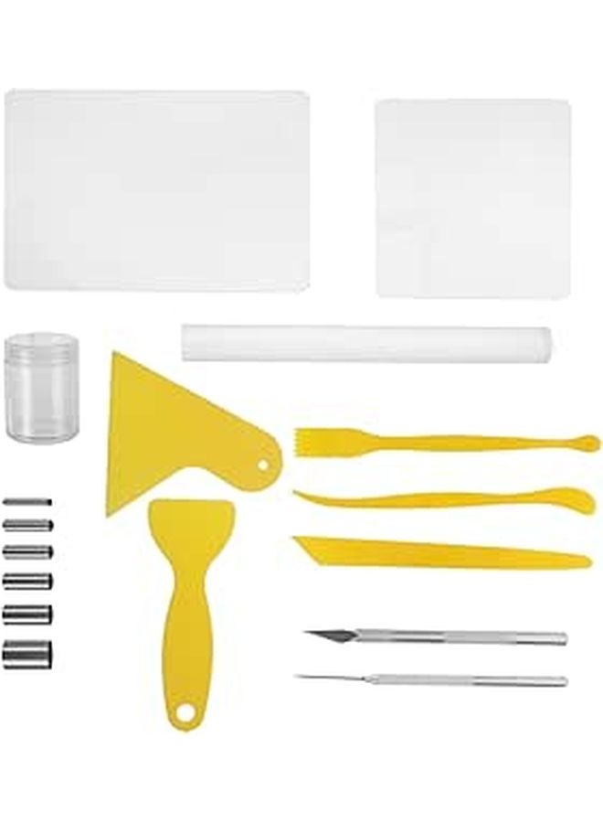 Clay Sculpture Tools Set for Beginners Pottery Supplies Kit Crafting Modeling Engraving - Image 1