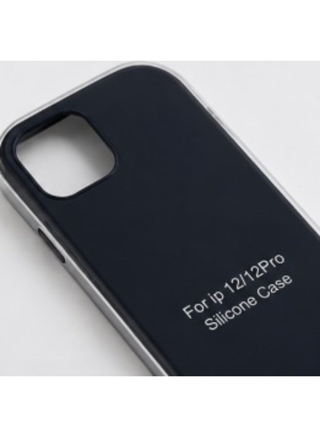 Silicone Case for iPhone 12 | 12 Pro – Black - Image 1