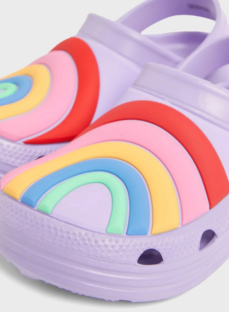 Marks & Spencer Kids Rainbow Clogs