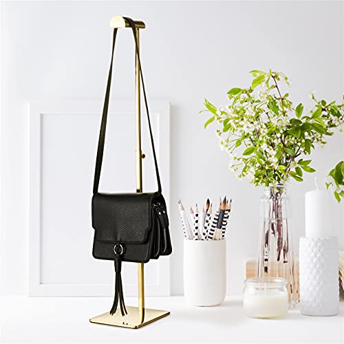 Elitnus Gold Set of 2 Adjustable Height Purse Display Stand - Metal Handbag Display Stand Set - Single Hanging Hook for Boutique Store - Image 5
