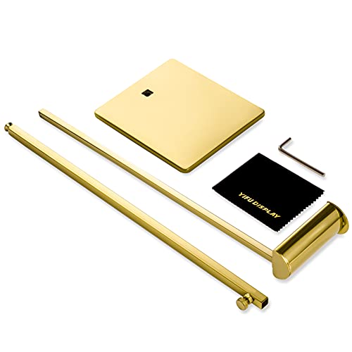 Elitnus Gold Set of 2 Adjustable Height Purse Display Stand - Metal Handbag Display Stand Set - Single Hanging Hook for Boutique Store - Image 4