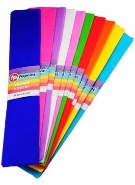 Fixpoint ورق كريب بألوان مختلطة 10 حبة 1.5م × 50 سم غ.ف  - Image 2