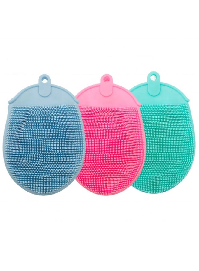 Soft Silicone Shower Bath Body Scrubber Handheld Shower Cleansing Brush, Gentle Exfoliating and Massage for All Kinds of Skin - Image 1