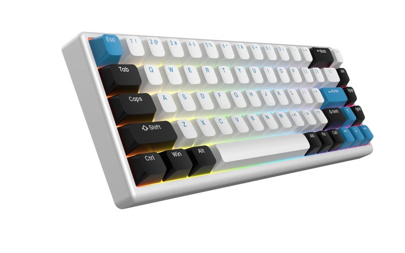 ARBITER Polar 65 - CNC Magnetic Gaming Keyboard w Rapid Trigger, Hall Effect Switches, CNC Aluminum Frame, Rapid Key, 65% Compact, Bright RGB, Dual-Shot PBT Keycaps - Kumo Blue - Image 1