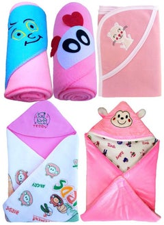 Newborn Value Hamper Pack Of 5 Hooded Baby Blankets For Babies(Pack Of 5) - pzsku/Z886E792DC0E4BEB2B192Z/45/_/1692783475/50614f73-e17b-412f-99de-259e52c4ca3e