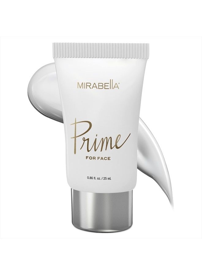 Mirabella Prime for Face Makeup Primer by Mirabella Beauty - Weightless Face Primer Preps, Primes, Perfects & Protects - Silky, Smooth & Perfect Base for Foundation - All Skin Types - 25 ml/0.86 fl oz - Image 1