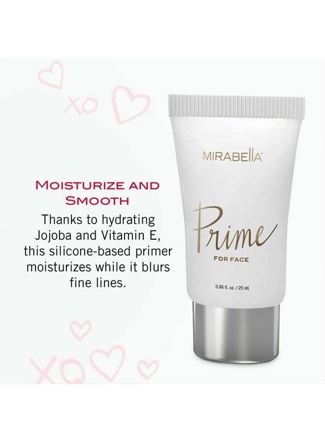 Mirabella Prime for Face Makeup Primer by Mirabella Beauty - Weightless Face Primer Preps, Primes, Perfects & Protects - Silky, Smooth & Perfect Base for Foundation - All Skin Types - 25 ml/0.86 fl oz - Image 3
