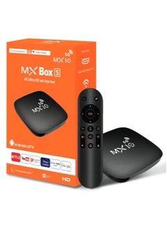 MX10 MX10 TV Box Android 13 4K 3D Smart IPTV Box with 2.4G/5G WiFi, Supports Streaming, Movies, Apps & More – HD TV Stick for Smart TV  - Image 1