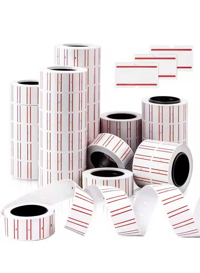 Price Tag Paper Label Price Price Tag Roll Set  Super Sticky Price Tag Labels Price Sticker Pricing Label Date Machine For Office Retail Shop Grocery Store Organization Marking Warehouse 10 Rolls - Image 4