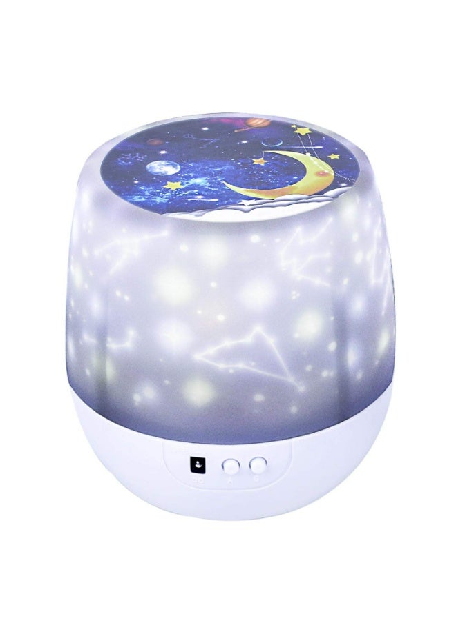 Universe Star Projector Night Light for Kids Bedroom 360 degree  Rotating Galaxy Constellation Moon Sea Lamp with 5 Projection Films Ideal Birthday Gift Room Decor - Image 1