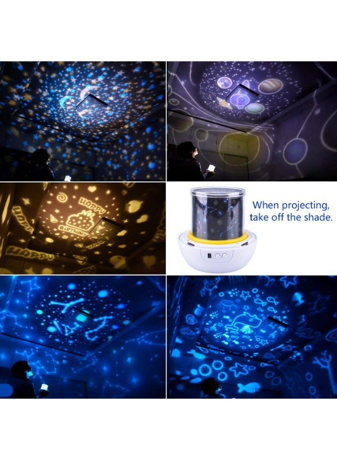 Universe Star Projector Night Light for Kids Bedroom 360 degree  Rotating Galaxy Constellation Moon Sea Lamp with 5 Projection Films Ideal Birthday Gift Room Decor - Image 2