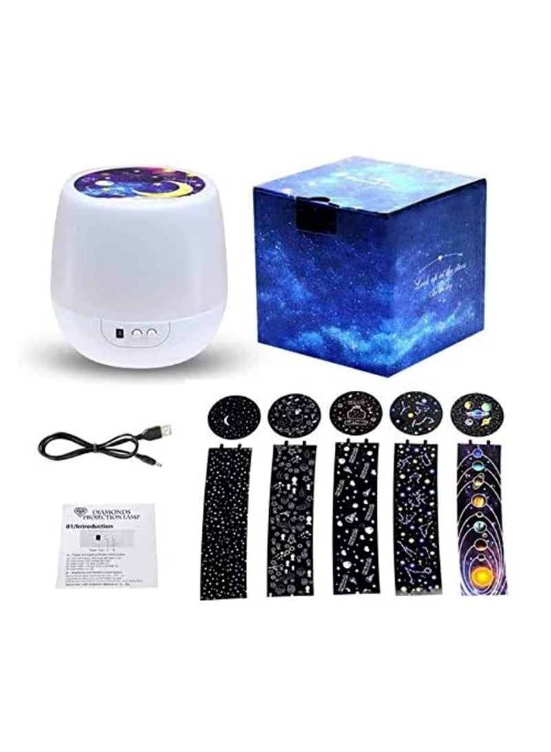 Universe Star Projector Night Light for Kids Bedroom 360 degree  Rotating Galaxy Constellation Moon Sea Lamp with 5 Projection Films Ideal Birthday Gift Room Decor - Image 5