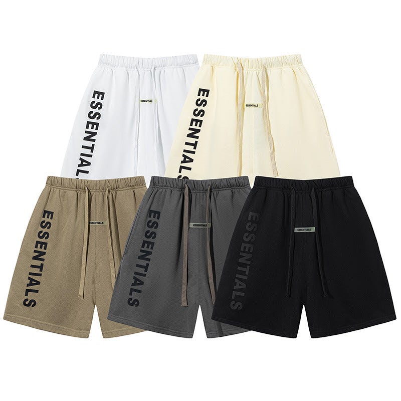Fear Of God Double Line Essentials Niche Trendy Brand American Summer Sports Casual Shorts For Men - Image 2